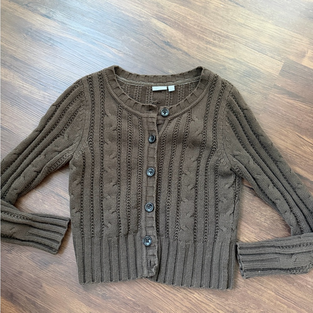 Apt. 9 Women’s Brown Knit Cardigan Sweater